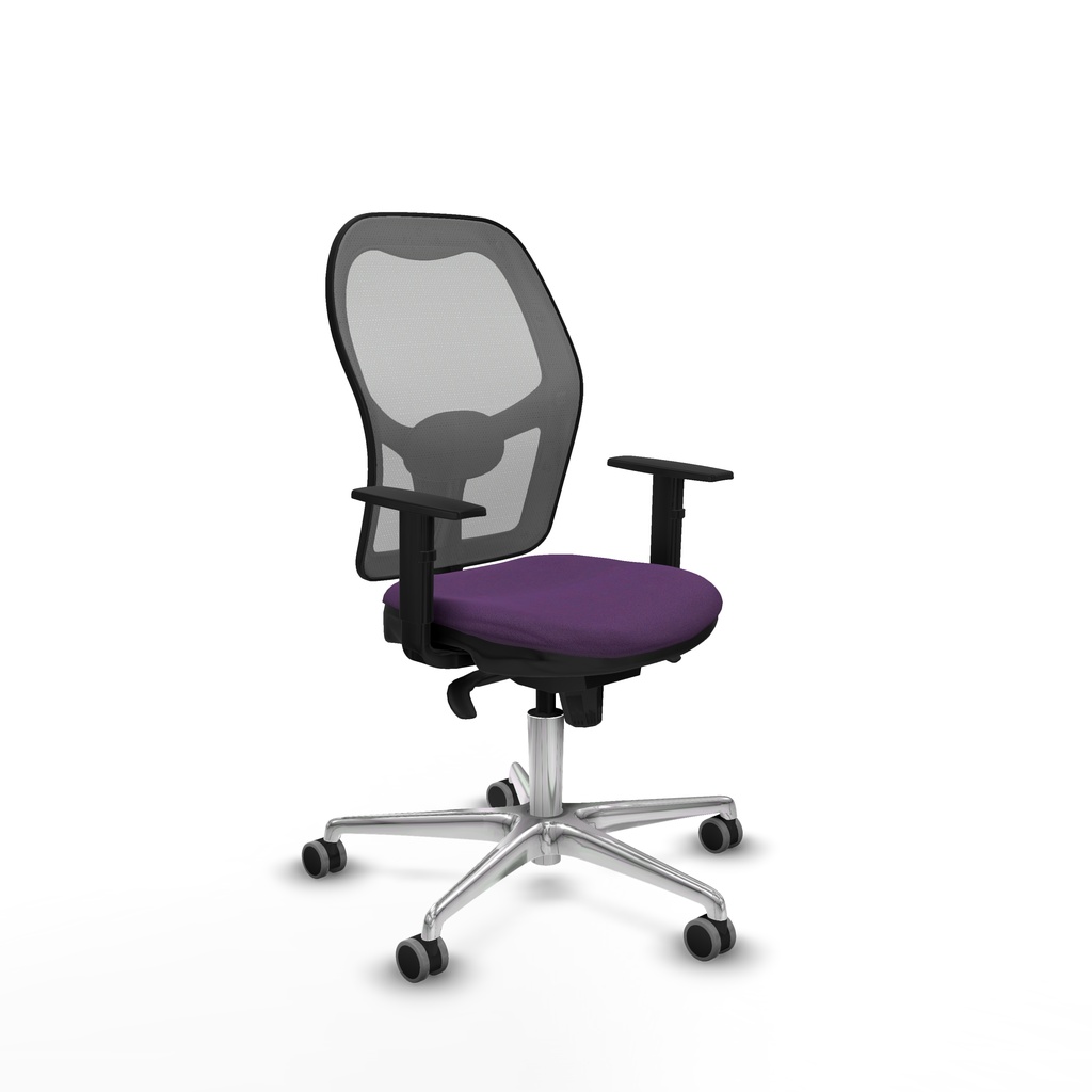 Jorquera sincro malla gris bali morado brazos 1D base aluminio  ruedas 65mm engomada