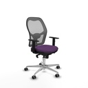 Jorquera sincro malla gris bali morado brazos 1D base aluminio  ruedas 65mm engomada