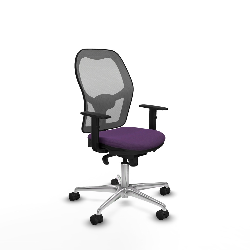 Jorquera sincro malla gris bali morado brazos 1D base aluminio  ruedas 65mm nailon
