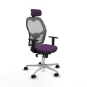 Jorquera sincro malla gris bali morado brazos 1D base aluminio cabecero 2D ruedas 65mm nailon