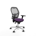 Jorquera sincro malla gris bali morado brazos 3D base aluminio  ruedas 65mm engomada
