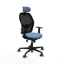 Jorquera sincro malla negra bali azul cielo brazos 1D base nailon cabecero 2D ruedas 65mm engomada