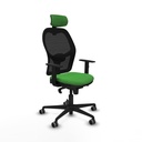 Jorquera sincro malla negra bali verde brazos 1D base nailon cabecero 2D ruedas 65mm engomada
