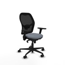 Jorquera sincro malla negra bali gris brazos 3D base nailon  ruedas 65mm nailon