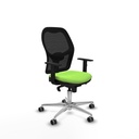 Jorquera sincro malla negra bali pistacho brazos 1D base aluminio  ruedas 65mm engomada