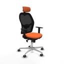 Jorquera sincro malla negra bali naranja brazos 1D base aluminio cabecero 2D ruedas 65mm engomada