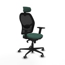 Jorquera sincro malla negra bali verde botella brazos 2D base nailon cabecero 2D ruedas 65mm engomada