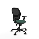 Jorquera sincro malla negra bali verde botella brazos 2D base nailon  ruedas 65mm nailon