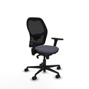 Jorquera sincro malla negra bali gris oscuro brazos 3D base nailon  ruedas 65mm nailon