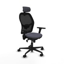 Jorquera sincro malla negra bali gris oscuro brazos 3D base nailon cabecero 2D ruedas 65mm nailon