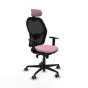 Jorquera sincro malla negra bali rosa brazos 1D base nailon cabecero 2D ruedas 65mm engomada