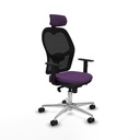 Jorquera sincro malla negra bali morado brazos 1D base aluminio cabecero 2D ruedas 65mm nailon