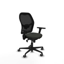 Jorquera sincro malla negra bali negro brazos 3D base nailon  ruedas 65mm engomada