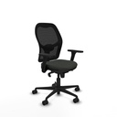 Jorquera sincro malla negra bali negro brazos 3D base nailon  ruedas 65mm nailon