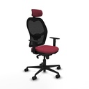 Jorquera sincro malla negra bali granate brazos 1D base nailon cabecero 2D ruedas 65mm nailon