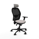 Jorquera sincro malla negra similpiel blanco brazos 3D base nailon cabecero 2D ruedas 65mm nailon