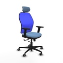 Jorquera traslack malla azul bali azul cielo brazos 2D base nailon cabecero 2D ruedas 65mm engomada