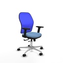 Jorquera traslack malla azul bali azul cielo brazos 2D base aluminio  ruedas 65mm nailon