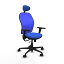 Jorquera traslack malla azul bali azul brazos 3D base nailon cabecero fijo ruedas 65mm nailon