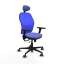 Jorquera traslack malla azul bali azul claro brazos 3D base nailon cabecero fijo ruedas 65mm engomada