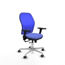Jorquera traslack malla azul bali azul claro brazos 3D base aluminio  ruedas 65mm engomada