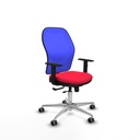 Jorquera traslack malla azul bali rojo brazos 1D base aluminio  ruedas 65mm engomada