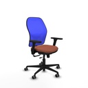 Jorquera traslack malla azul bali marrón brazos 3D base nailon  ruedas 65mm engomada