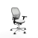 Jorquera traslack malla blanca bali blanco brazos 3D base aluminio  ruedas 65mm engomada