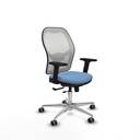 Jorquera traslack malla blanca bali azul cielo brazos 2D base aluminio  ruedas 65mm engomada