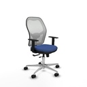 Jorquera traslack malla blanca bali azul marino brazos 1D base aluminio  ruedas 65mm nailon