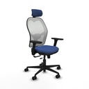 Jorquera traslack malla blanca bali azul marino brazos 3D base nailon cabecero 2D ruedas 65mm nailon