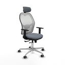 Jorquera traslack malla blanca bali gris brazos 1D base aluminio cabecero 2D ruedas 65mm engomada