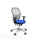 Jorquera traslack malla blanca bali azul brazos 1D base aluminio  ruedas 65mm engomada
