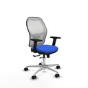 Jorquera traslack malla blanca bali azul brazos 2D base aluminio  ruedas 65mm nailon