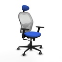 Jorquera traslack malla blanca bali azul brazos 3D base nailon cabecero fijo ruedas 65mm engomada