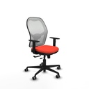 Jorquera traslack malla blanca bali naranja oscuro brazos 1D base nailon  ruedas 65mm engomada