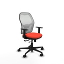 Jorquera traslack malla blanca bali naranja oscuro brazos 1D base nailon  ruedas 65mm nailon