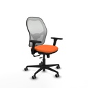 Jorquera traslack malla blanca bali naranja brazos 3D base nailon  ruedas 65mm engomada