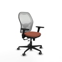 Jorquera traslack malla blanca bali marrón brazos 3D base nailon  ruedas 65mm engomada