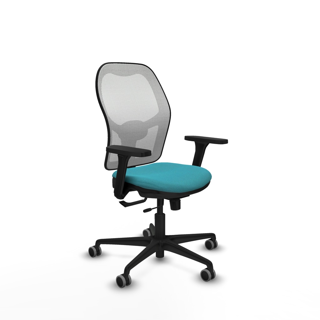 Jorquera traslack malla blanca bali turquesa brazos 3D base nailon  ruedas 65mm engomada