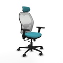 Jorquera traslack malla blanca bali turquesa brazos 3D base nailon cabecero 2D ruedas 65mm nailon