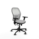 Jorquera traslack malla blanca bali gris claro brazos 3D base nailon  ruedas 65mm engomada