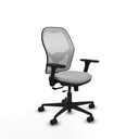 Jorquera traslack malla blanca bali gris claro brazos 3D base nailon  ruedas 65mm nailon