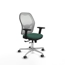 Jorquera traslack malla blanca bali verde botella brazos 2D base aluminio  ruedas 65mm engomada
