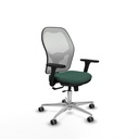 Jorquera traslack malla blanca bali verde botella brazos 3D base aluminio  ruedas 65mm engomada