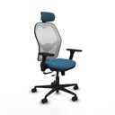 Jorquera traslack malla blanca bali verde petroleo brazos 3D base nailon cabecero 2D ruedas 65mm nailon