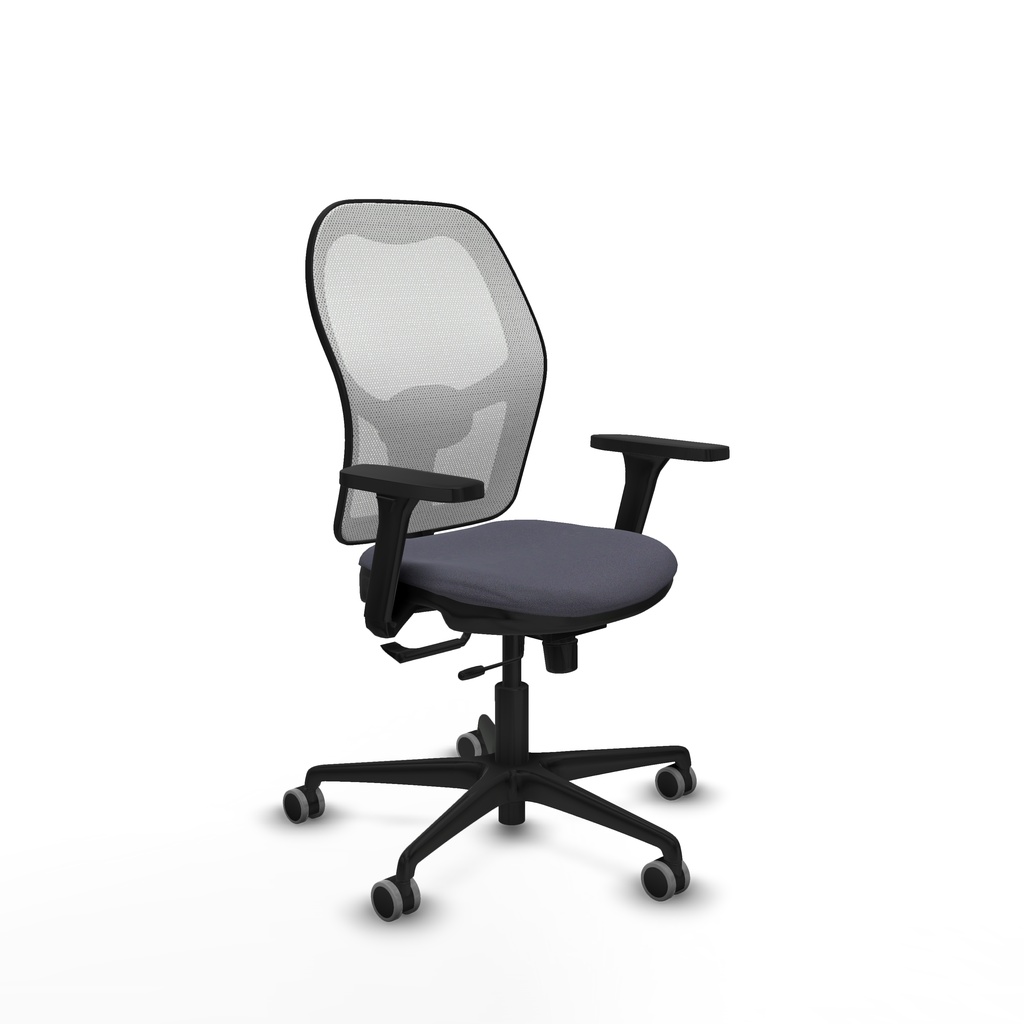 Jorquera traslack malla blanca bali gris oscuro brazos 3D base nailon  ruedas 65mm engomada