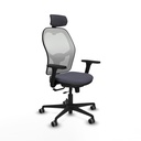 Jorquera traslack malla blanca bali gris oscuro brazos 3D base nailon cabecero 2D ruedas 65mm engomada