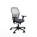 Jorquera traslack malla blanca bali gris oscuro brazos 3D base nailon  ruedas 65mm nailon