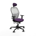Jorquera traslack malla blanca bali morado brazos 1D base nailon cabecero fijo ruedas 65mm engomada